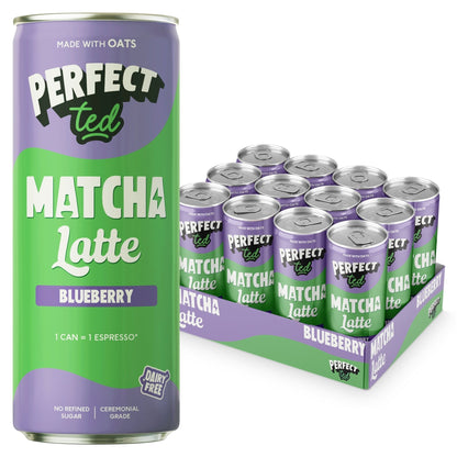 PerfectTed Blueberry Oat Matcha Latte