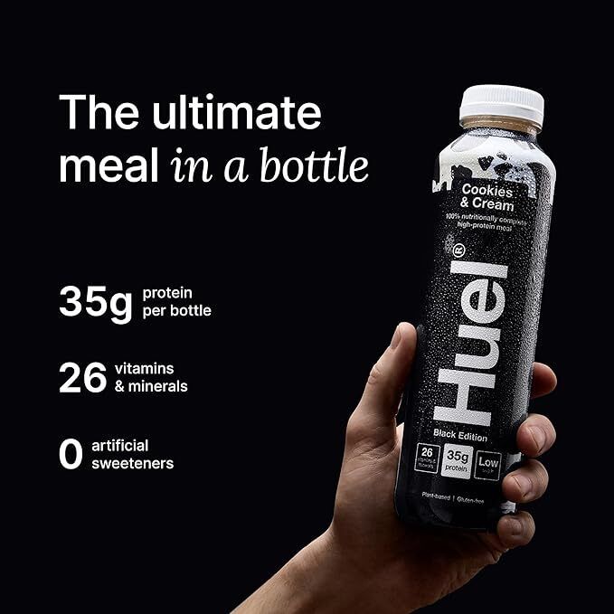 Huel - Black Edition RTD Meal Replacement Drink - Cookies & Cream 500ml