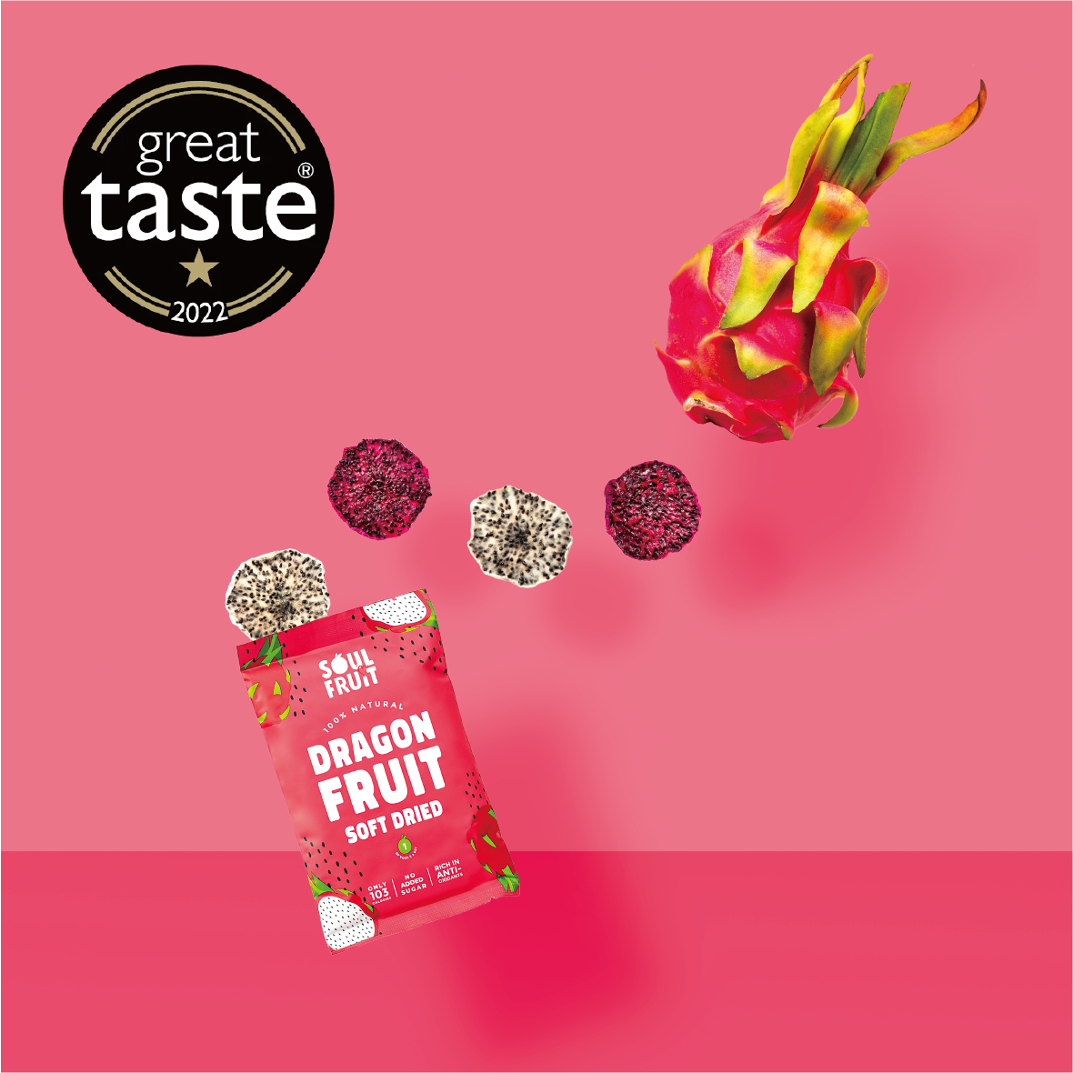 Soul Fruit - Soft Dried Dragon Fruit 30g