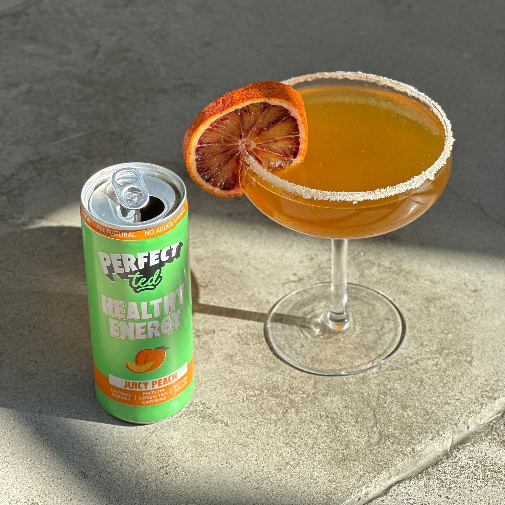 PerfectTed Juicy Peach margarita serve