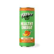 PerfectTed Juicy Peach Matcha Energy Drink 250ml can