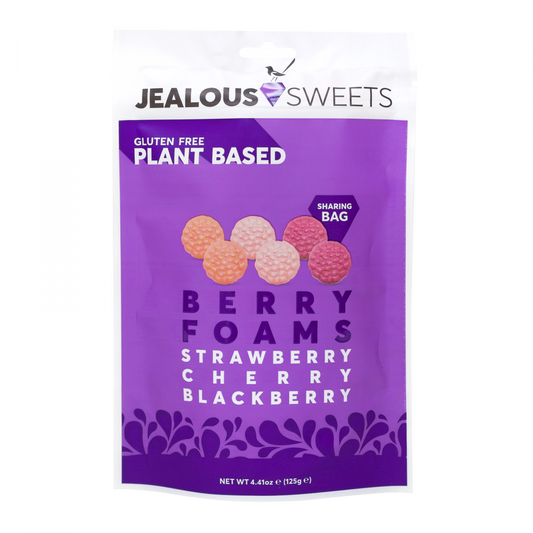 Jealous Sweets - Berry Foams (Strawberry + Cherry + Blackberry) 125g