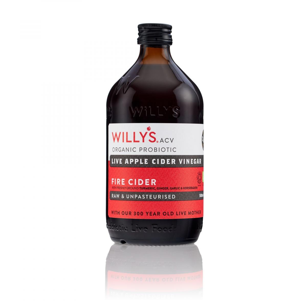 Willy's - Organic Live Fire Apple Cider Vinegar 500ml