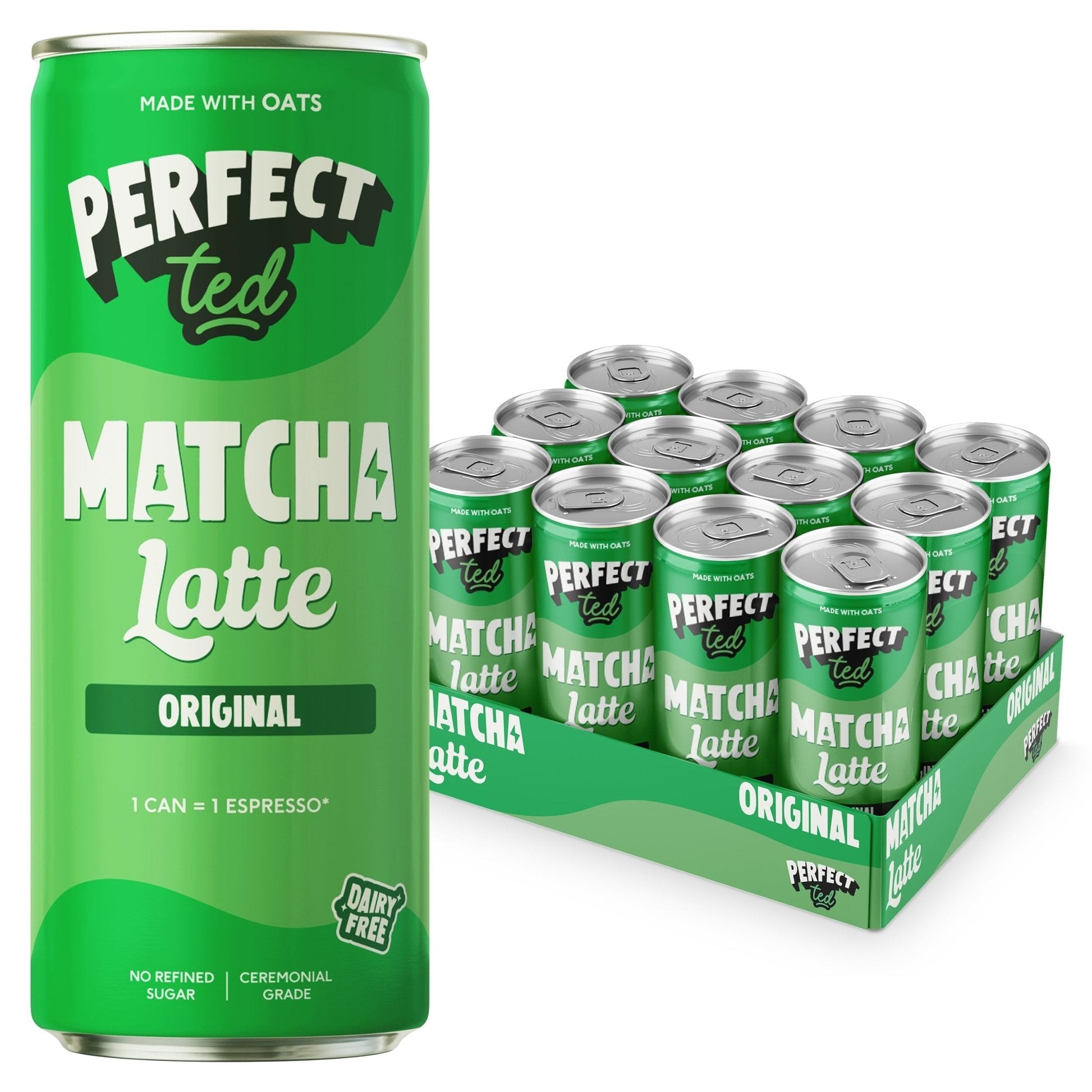 PerfectTed Original Oat Matcha Latte serve