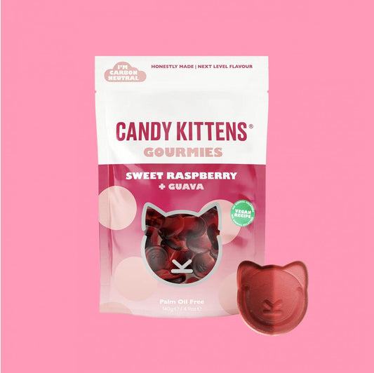 Candy Kittens - Sweet Raspberry & Guava Vegan Sweets 140g