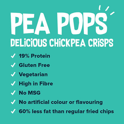 Pea Pops - Cheddar & Onion Chickpea Crisps (80g)