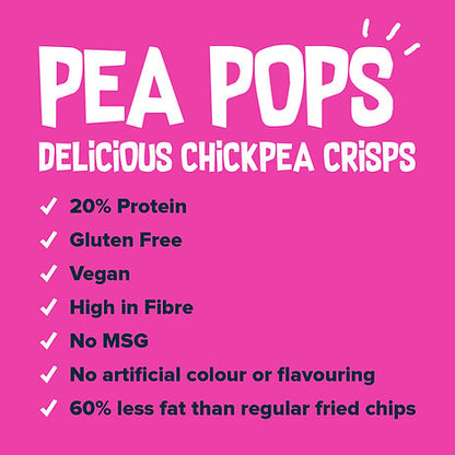 Pea Pops - Chilli & Lime Chickpea Crisps (80g)