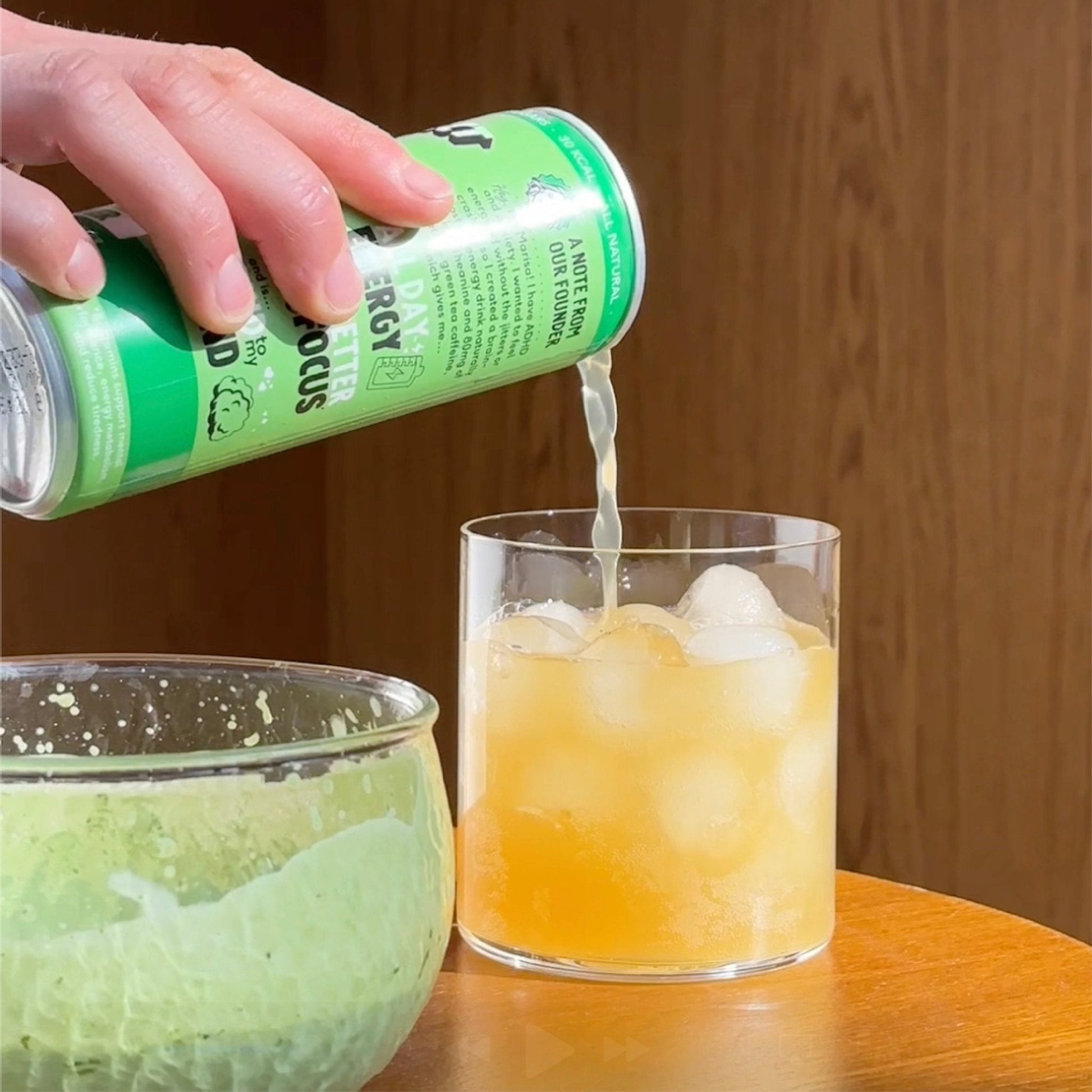 PerfectTed Pear Ginger poured over ice
