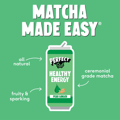 Perfect Ted Matcha Energy - Pear Ginger Case 12 x 250ml