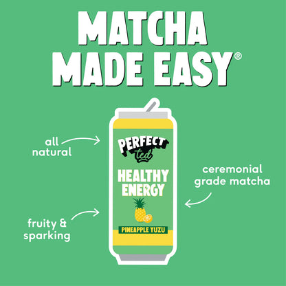 Perfect Ted Matcha Energy - Pineapple Yuzu Case 12 x 250ml