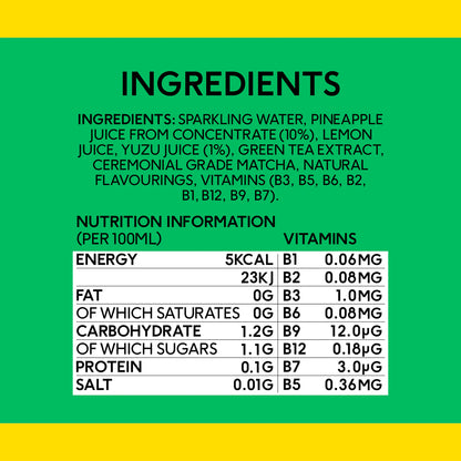 Perfect Ted Matcha Energy - Pineapple Yuzu Case 12 x 250ml