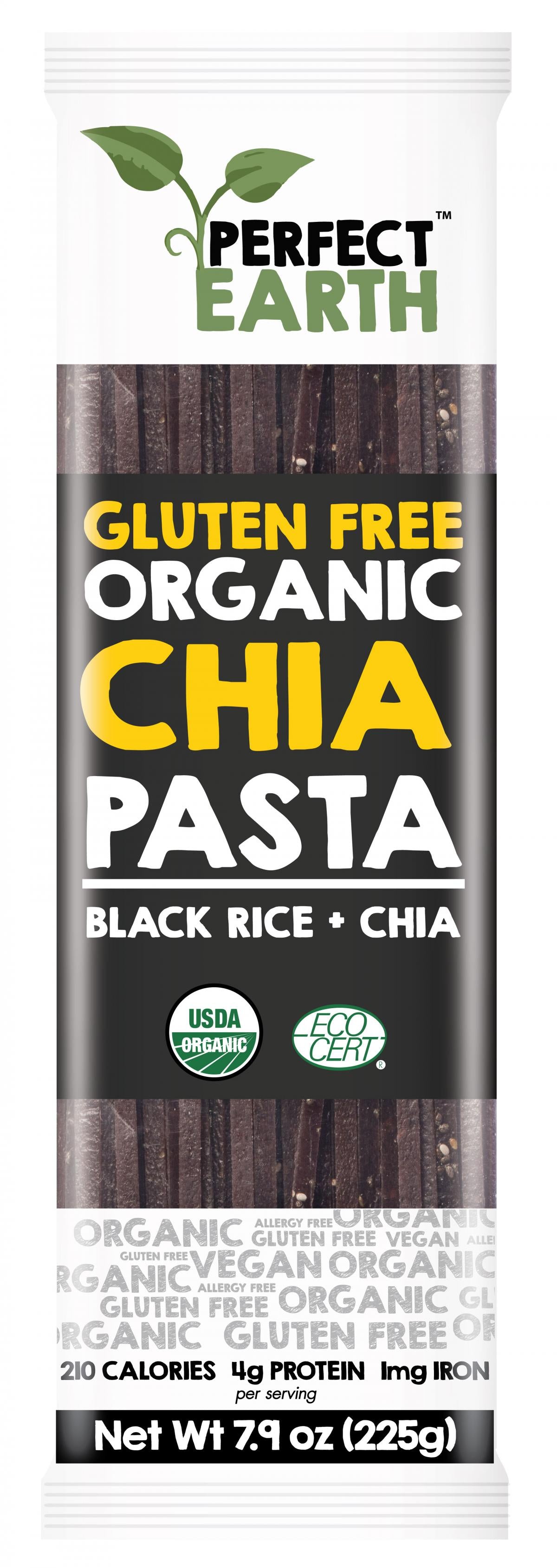 Perfect Earth - Organic Gluten Free Chia Black Rice Pasta 225g – Chew ...