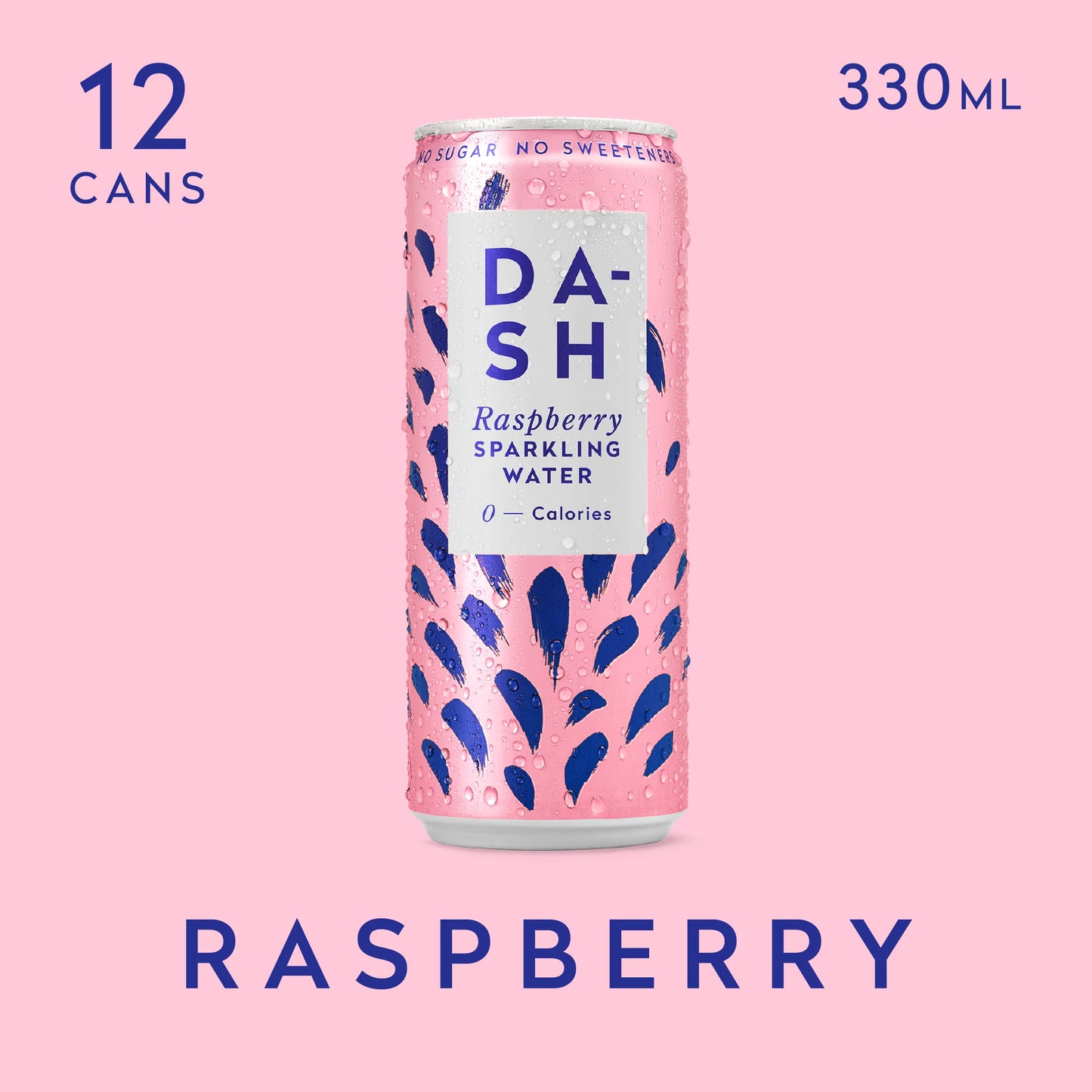 Dash Water - Raspberry Sparkling Water Case 12 x 330 ml