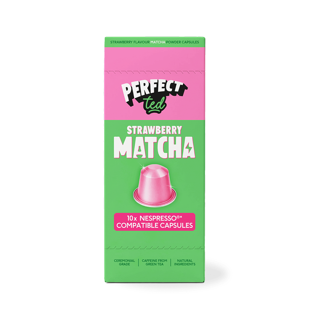 PerfectTed Strawberry Matcha Nespresso Compatible Pods box