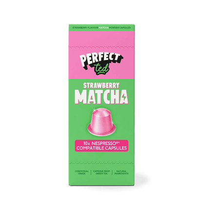 PerfectTed Strawberry Matcha Nespresso Compatible Pods box