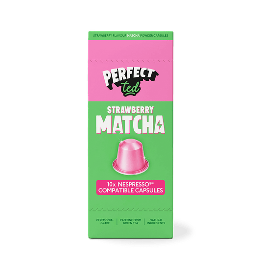 PerfectTed Strawberry Matcha Nespresso Compatible Pods box