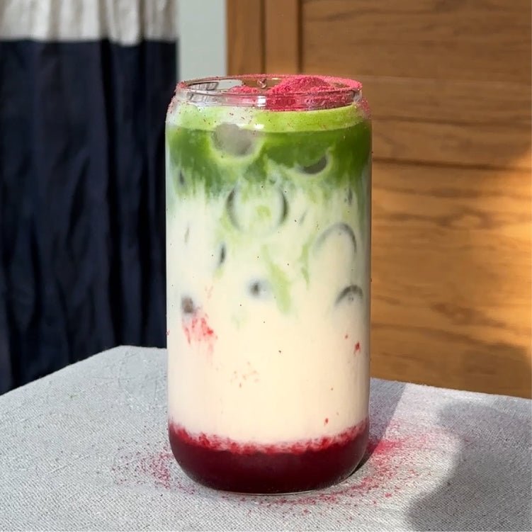 PerfectTed Strawberry Matcha Powder jar