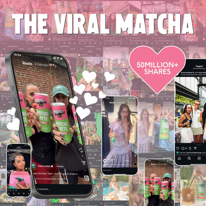 PerfectTed Strawberry Oat Matcha Latte trending