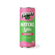 PerfectTed Strawberry Oat Matcha Latte 250ml can