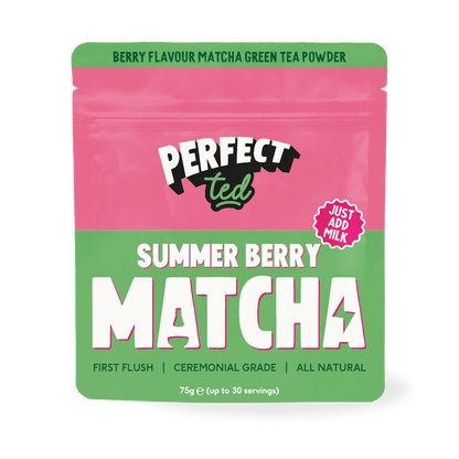 PerfectTed Summer Berry Matcha Powder pouch