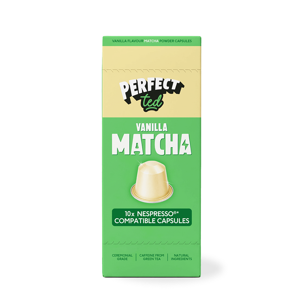 PerfectTed Vanilla Matcha Nespresso Compatible Pods box