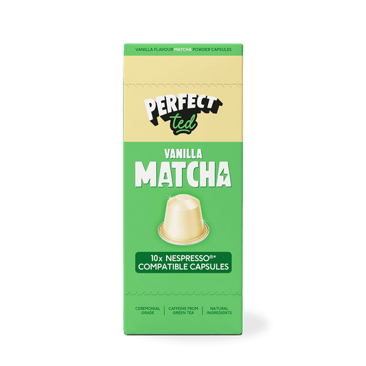 PerfectTed Vanilla Matcha Nespresso Compatible Pods box