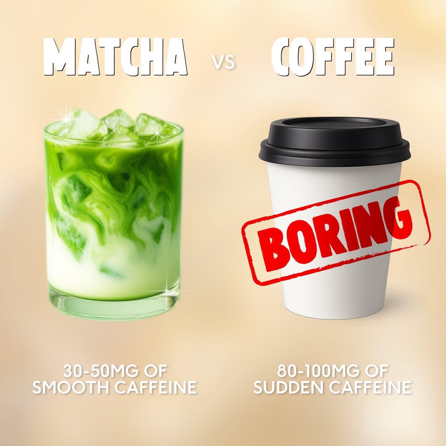 PerfectTed Vanilla Matcha Powder caffeine