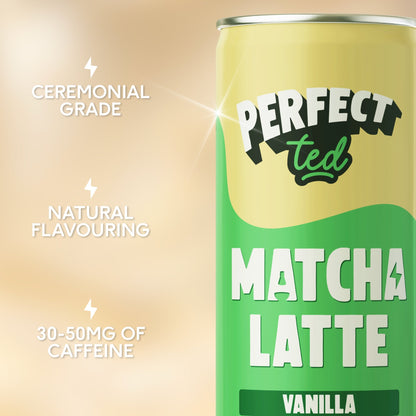PerfectTed Vanilla Oat Matcha Latte caffeine comparison