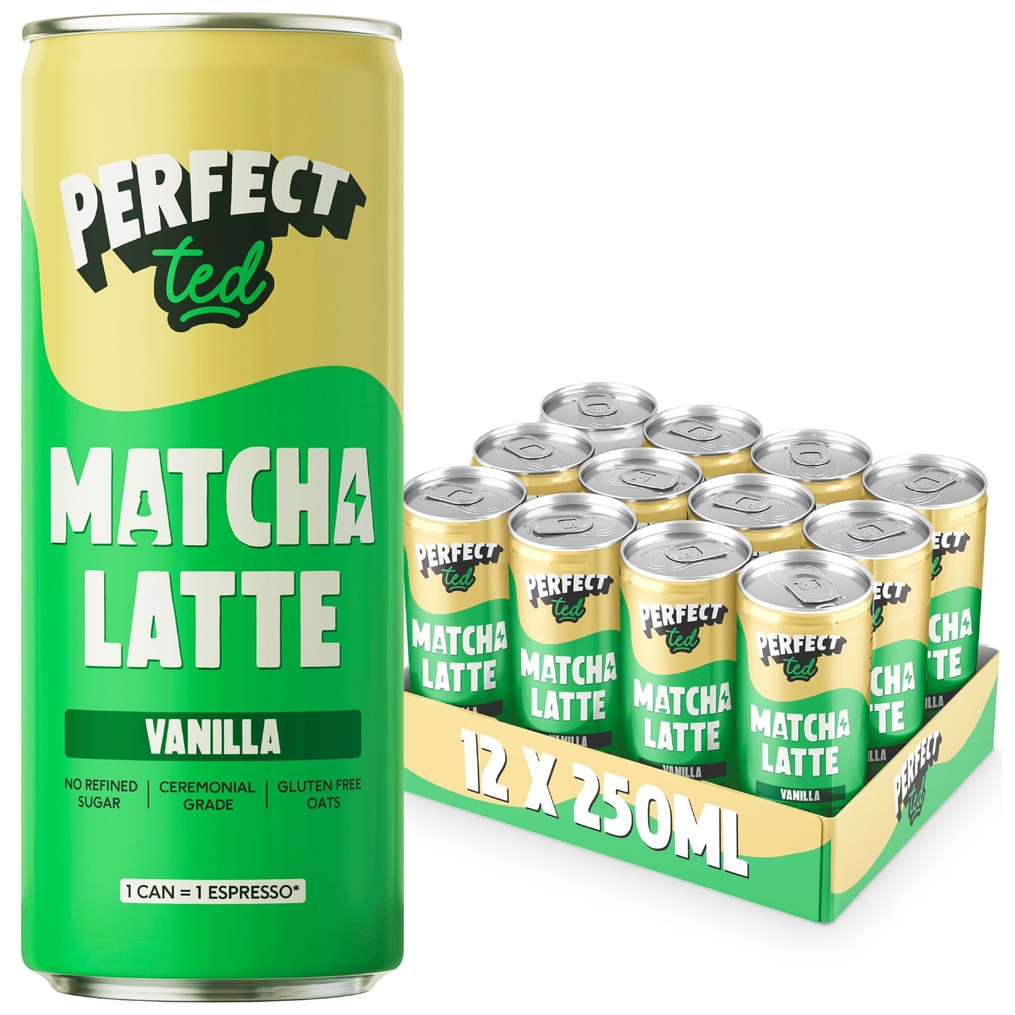 PerfectTed Vanilla Oat Matcha Latte pack