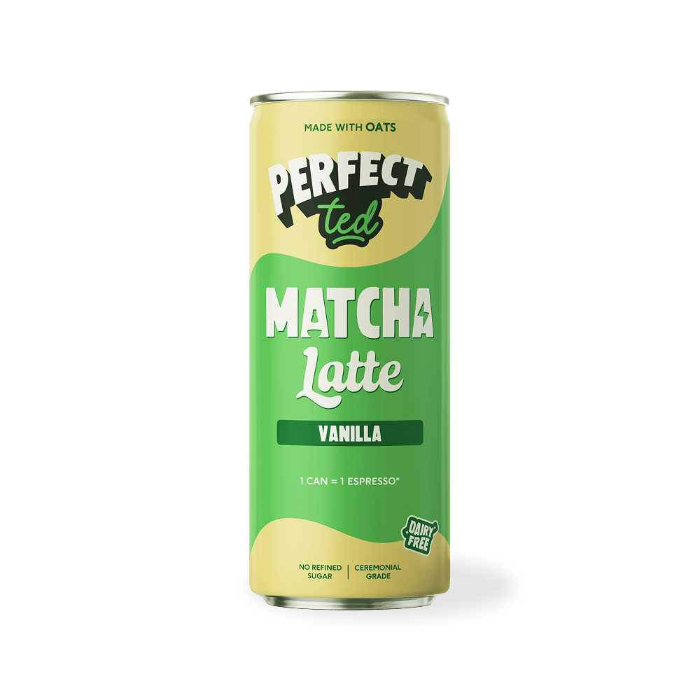 PerfectTed Vanilla Oat Matcha Latte 250ml can