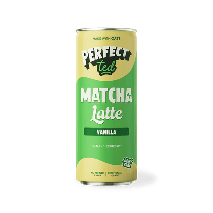PerfectTed Vanilla Oat Matcha Latte 250ml can