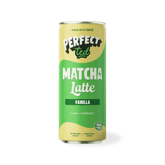 PerfectTed Vanilla Oat Matcha Latte 250ml can