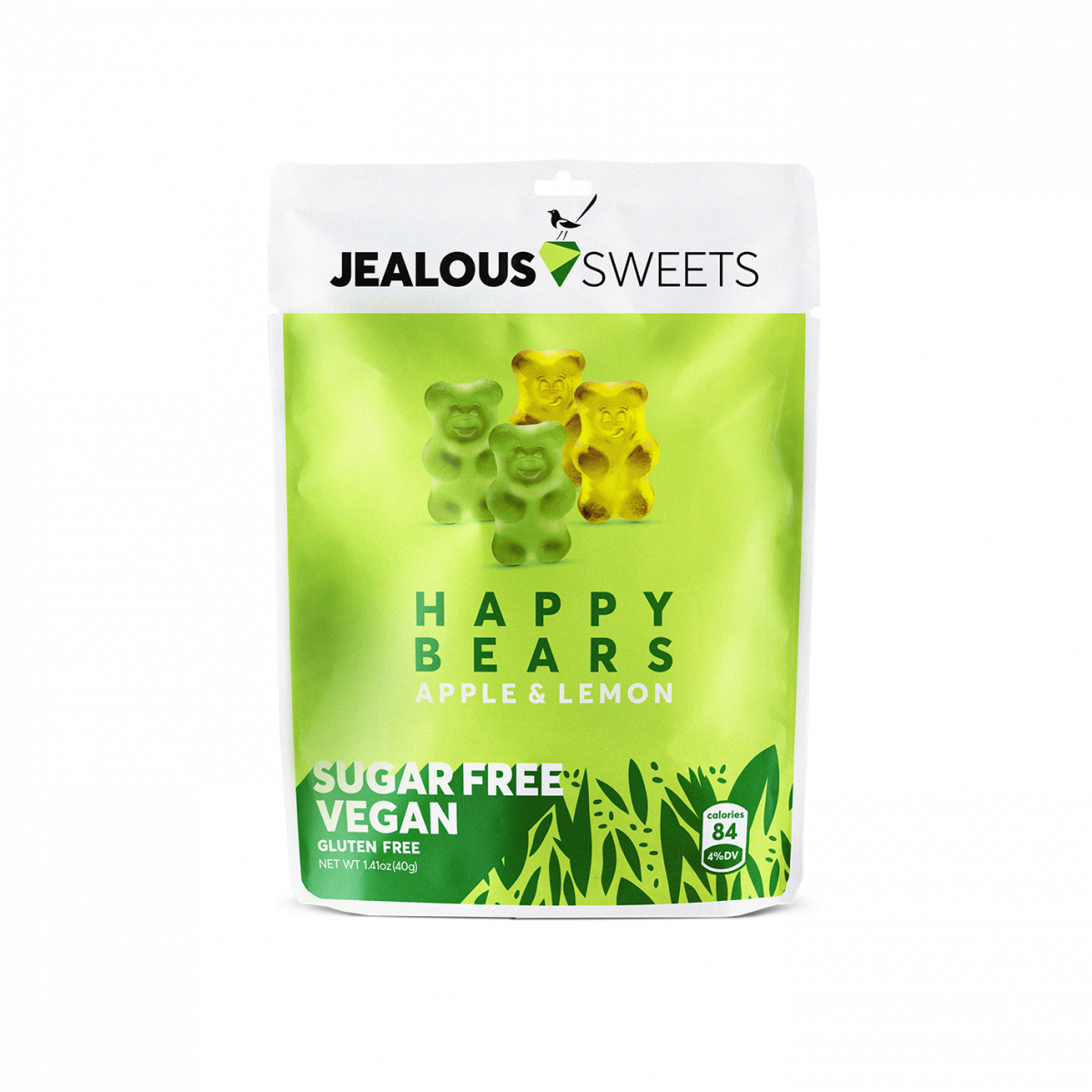 Jealous Sweets - Sugar Free Happy Bears (Apple + Lemon) 40g